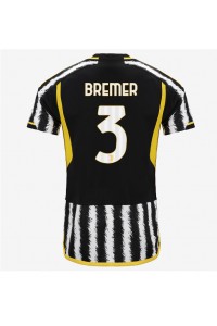 Fotbalové Dres Juventus Gleison Bremer #3 Domácí Oblečení 2023-24 Krátký Rukáv